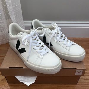 Veja Campo Chromefree White Black Sneaker Size 39